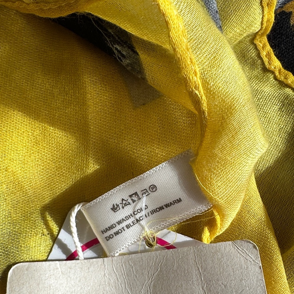 Nadine West Yellow and Black Scarf - Picture 6 of 9